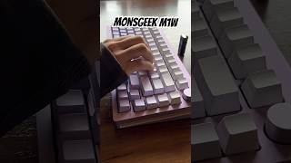 Trying Akko V3 Lavander Purple Pro switches on Monsgeek M1W shorts mechanicalkeyboard [upl. by Hoffman]