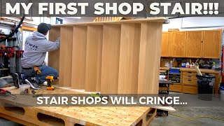 How to Assemble a Shop Built Staircase  A Learning Experience [upl. by Eldwen]