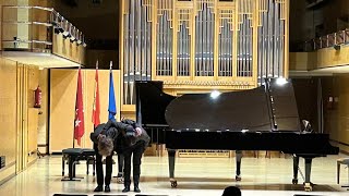 M Ravel  La valse  Rubén Albitos Pablo Esteban piano [upl. by Damales]