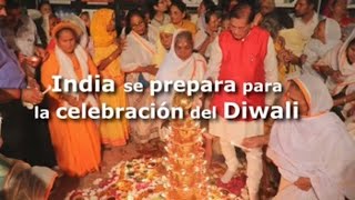 India se prepara para la celebración del Diwali [upl. by Sadinoel312]