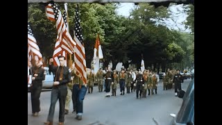 1960s Butler Pennsylvania Boy Scouts amp Girl Scouts Parade down Main Street 8mm Home Movie [upl. by Cirred242]