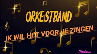 Orkestband  Ik Wil Het Voor Je Zingen Marlous [upl. by Rock206]