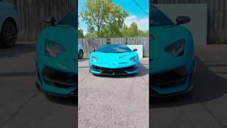 SVJ gets a wash😍😍 lamborghini svj blue sportscar car detailing [upl. by Doss624]