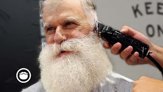 Amazing White Beard Gets Reshaped To Another Level [upl. by Teemus644]