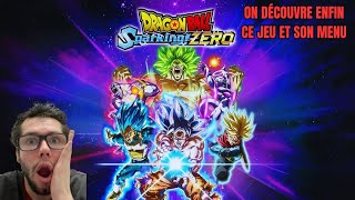 DRAGON BALL SPARKING ZERO ET SON MENU DU JEU [upl. by Catlin]