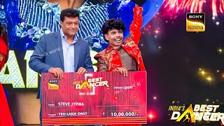 Steve Jyrwa Winner 2024 • Indias Best Dancer Season 4 Today Episode  Indias Best Dancer [upl. by Gnuy820]