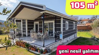 YENİ NESİL YALITIMLI Prefabrik Ev Turu ve Fiyatı  Kazıklı Gizli Temel 105 m² [upl. by Huggins]