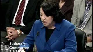 Judge Sotomayors Opening Statement  Senate Confirmation Hearing [upl. by Reiniar]