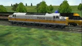 British Railways Advert  HST v Class 37 Police Car In MSTS Form [upl. by Vivian]