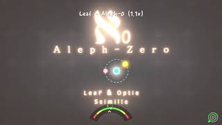 ADOFAI LeaF Aleph Null Lenient 11x speed clear [upl. by Nelyag]