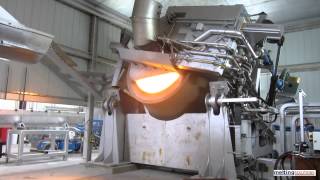 Tilting Rotary Furnace with Bucket Charger [upl. by Acinat]