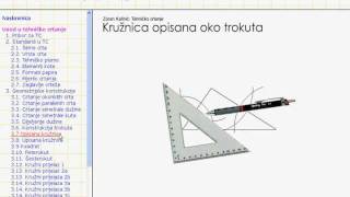 Konstrukcija opisane kružnice [upl. by Alihet]