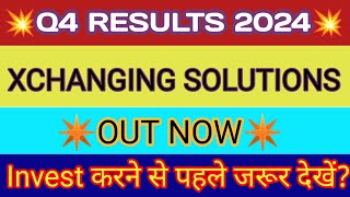 Xchanging Solutions Q4 Results 🔴 Xchanging Solutions Results 🔴 Xchanging Solutions Share Latest News [upl. by Uol]