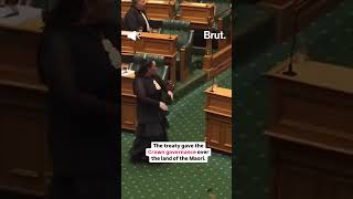 New Zealands youngest MP disrupted the Parliament with a traditional performance… [upl. by Cletis]