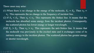 Quantum theory of Raman effect Applications  Molecular spectroscopy Class VI BSc III [upl. by Enelime452]