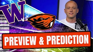 Washington vs Oregon State  Preview amp Prediction Late Kick Cut [upl. by Nassir]