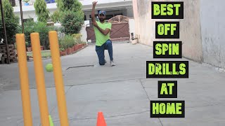 Best Off Spin Drills At Home In Hindi [upl. by Ahsieka]