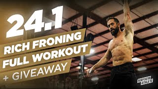 RICH FRONING Full 241 CrossFit Open Workout amp GIVEAWAY [upl. by Metzger]