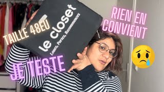 Closet1  teste Le Closet en taille 48eu  je renvoie tout boxvetementsGT2 [upl. by Nekal]