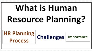 What is Human Resource Planning HR Planning Process Challenges amp Importance [upl. by Seravat]