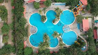 Leonia Resort Hyderabad  leonia resort shamirpet  Aerial view of Swimming Pool  Drone Shot Leonia [upl. by Garvin]