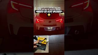 GR Corolla gets LEDs AUXITO rear license plate lights [upl. by Eardnoed]