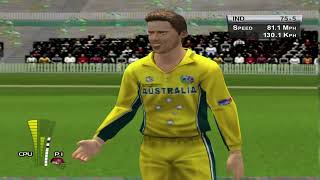 Brian Lara Cricket 2005 Gameplay  India VS Australia  Day 1330 [upl. by Velma]