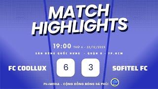 HIGHLIGHTS FC COOLLUX 🆚 SOFITEL FC⚽ GIAO HỮU BÓNG ĐÁ SÂN 7 SÀI GÒN [upl. by Badger]