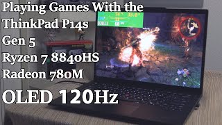 Playing Games With the ThinkPad P14s Gen 5 AMD Radeon 780M  Slap Tech [upl. by Thema425]