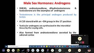 Biochemistry Male Sex Hormones  MBBS Lectures [upl. by Lytsyrk553]