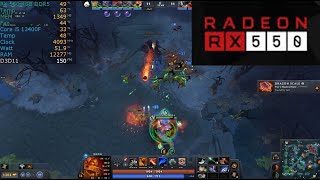 Dota 2 RX 550 4GB [upl. by Putnam]