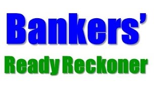 Bankers Ready Reckoner [upl. by Aidil]