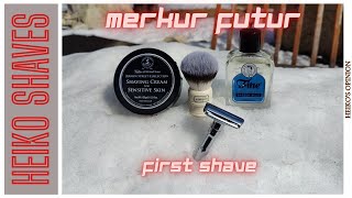 Merkur Futur  First Shave [upl. by Aynotel]