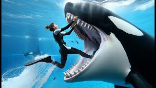 Orca Attacks the Trainer in Front of the Audience at Seaworld [upl. by Willtrude]