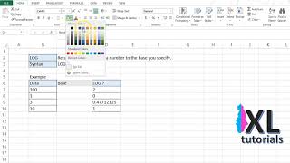 How To Take Log In Excel [upl. by Anazus586]