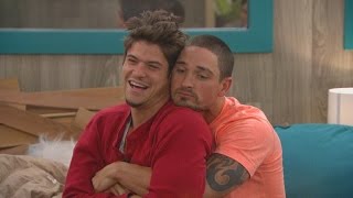 Big Brother  Caleb and Zach Cuddle  Live Feed Highlight [upl. by Demah]