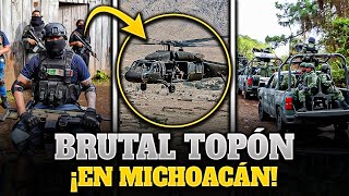 🚨¡¡LOS HIZO PEDAZOS HELICÓPTERO ARTILLADO se ENFRENTA a MAFIOSOS en APATZINGÁN [upl. by Dusty587]