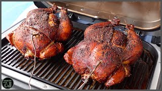 NINJA WOODFIRE XL GRILL SMOKED WHOLE CHICKENS [upl. by Everrs]