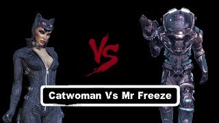 CHAR SWAPS Batman Arkham City Catwoman Vs Mr Freeze [upl. by Kaia363]