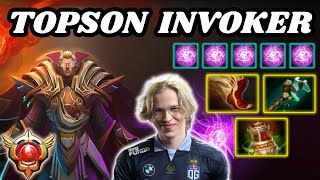 🔥 TOPSON Invoker WEX Highlights Gameplay 🔥 Grandmaster Tier TOPSON INVOKER  Dota 2 [upl. by Peonir]