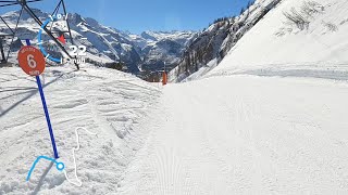 30MPH  RED Melezes GoPro HD POV  Tignes resort  Apr 2023 [upl. by Carmella]