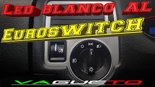 Cambio a LED blanco al Euroswitch  VW JETTA CLASICO  MK4 [upl. by Eikcor284]