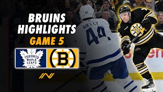 Bruins Playoff Highlights Best of Bostons Action Packed Game 5 Overtime Thriller vs Toronto [upl. by Tannen788]