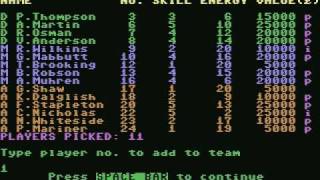 c64 Football Manager 1984 [upl. by Ticon278]