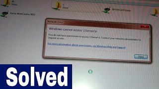 Windows cannot access  You do not have permission to access \\server\ [upl. by Brent]