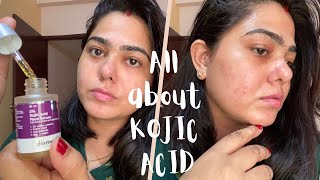 All about KOJIC ACID  The Derma Co 2 kojic acid serum amp cream review amp results [upl. by Reldnahc613]