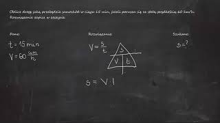 Oblicz drogę jaką przebędzie samochód w ciągu 15 min jeżeli porusza się ze stałą prędkością 60 kmh [upl. by Eilahs]