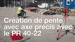 Comment créer une pente dans un axe précis avec le laser rotatif PR 4022 [upl. by Theresina]