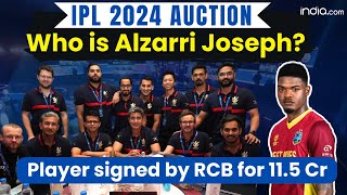 IPL Auction 2024 RCB Buy West Indies Pacer Alzarri Joseph for Rs 1150 Crore [upl. by Ettevets]