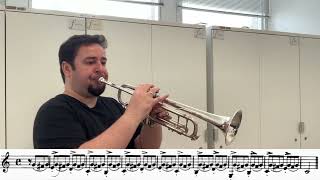 Arbans Complete Conservatory Method for Trumpet  1  Gruppetto  Tassio Furtado Trompete [upl. by Edmea]